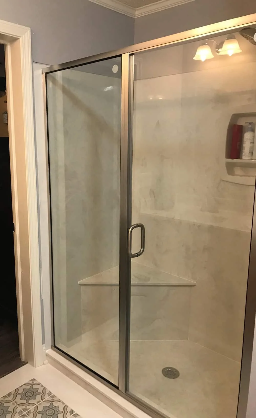 Framed Chrome 2-piece shower
