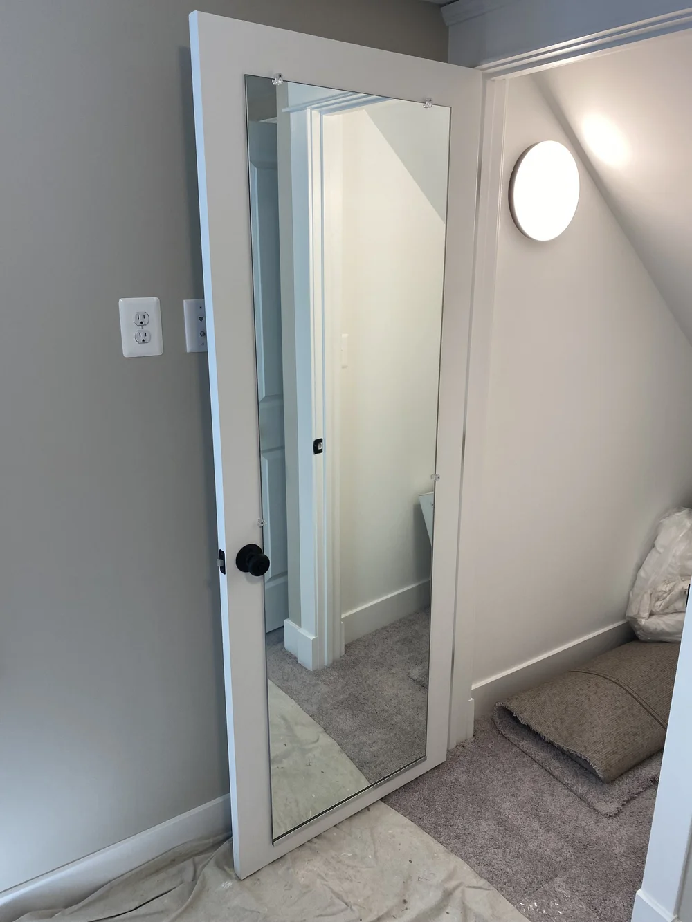 Closet mirror