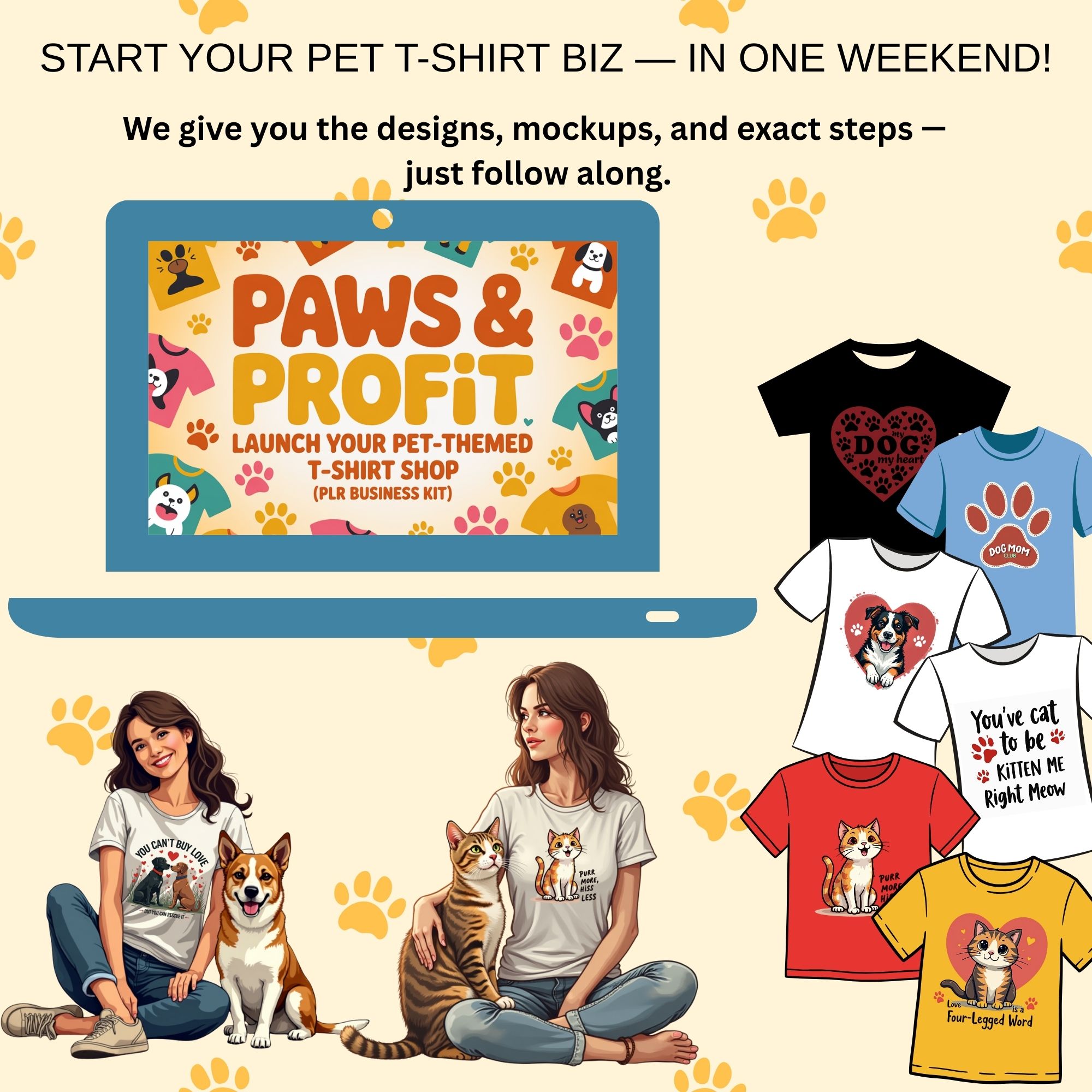 Paws and Profits T-Shirt Business Kit