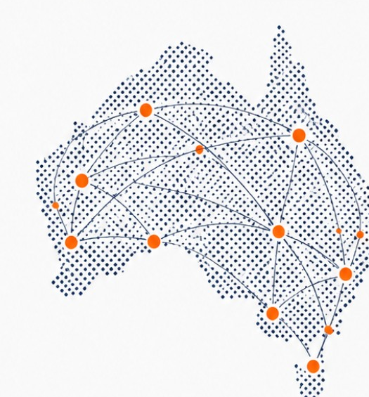 ICPrint Australia-wide supplier network map