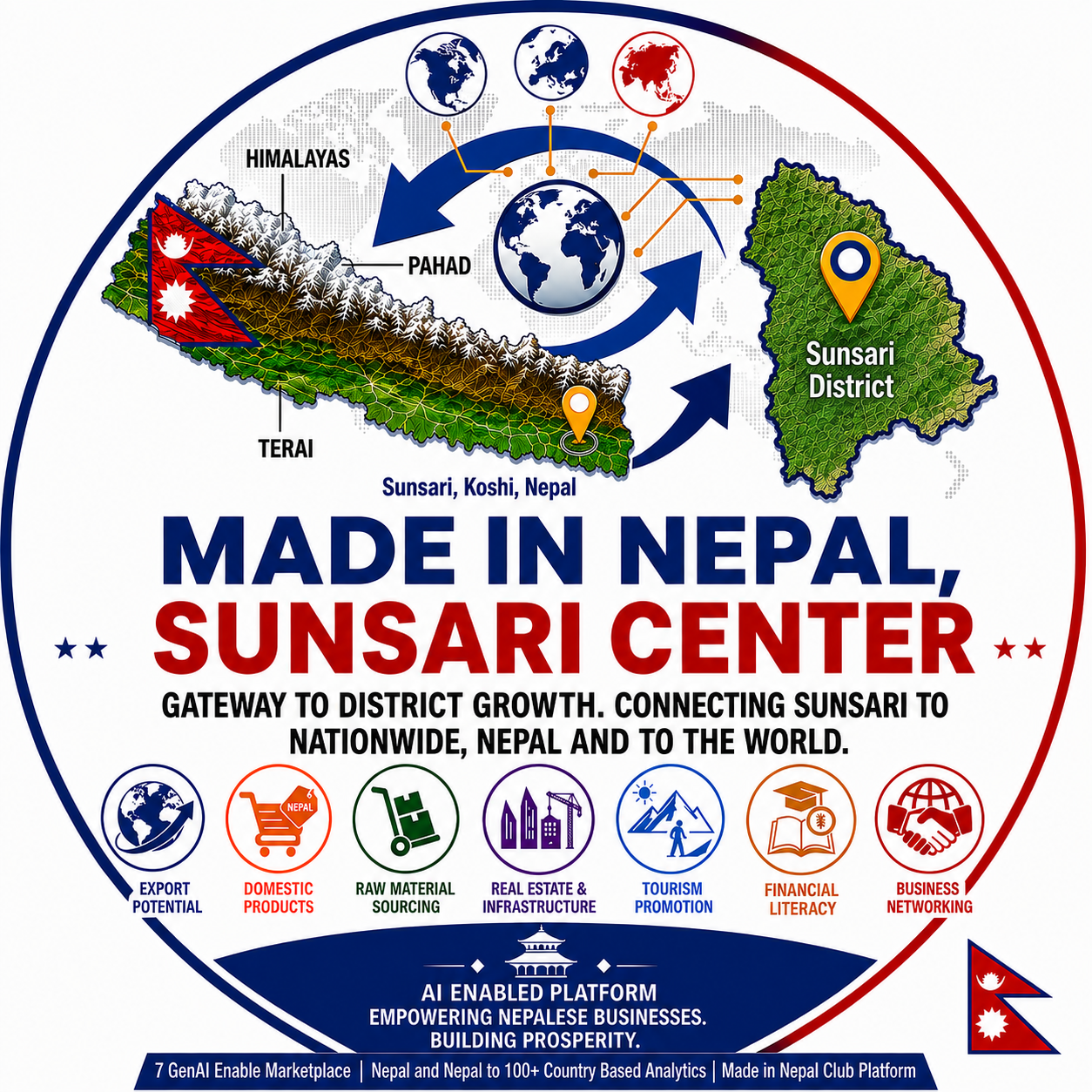 Made in Nepal, Sunsari Center Logo