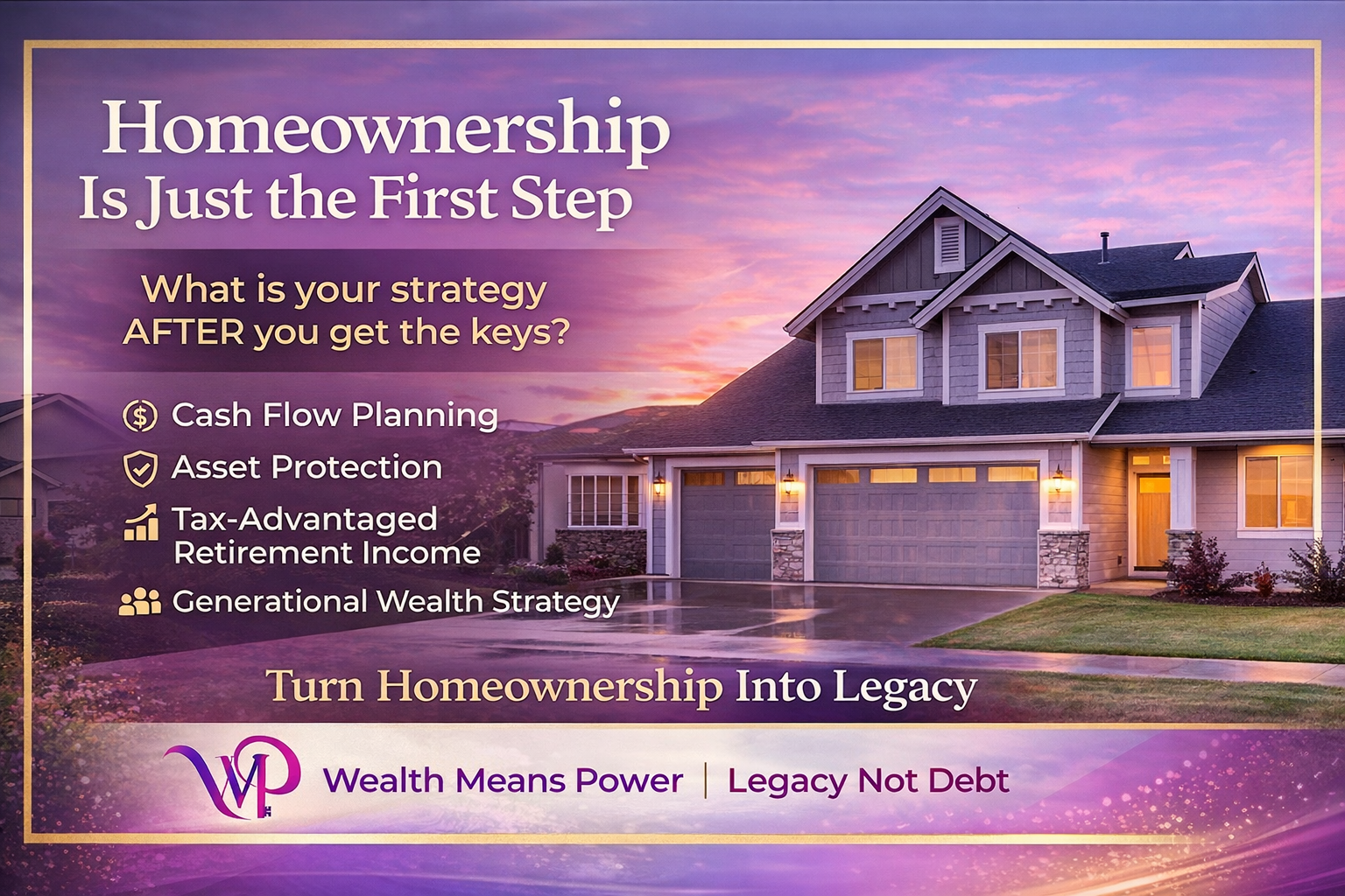 A small house bank with a coin and blank card.