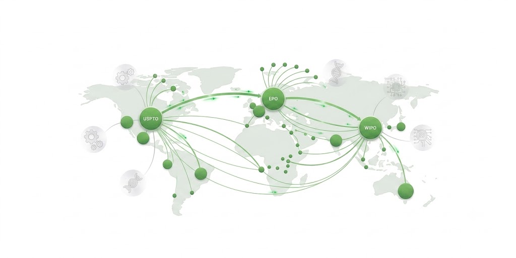 Patent research network visualization