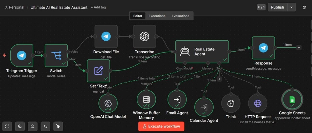 Real Estate AI Assistant Workflow