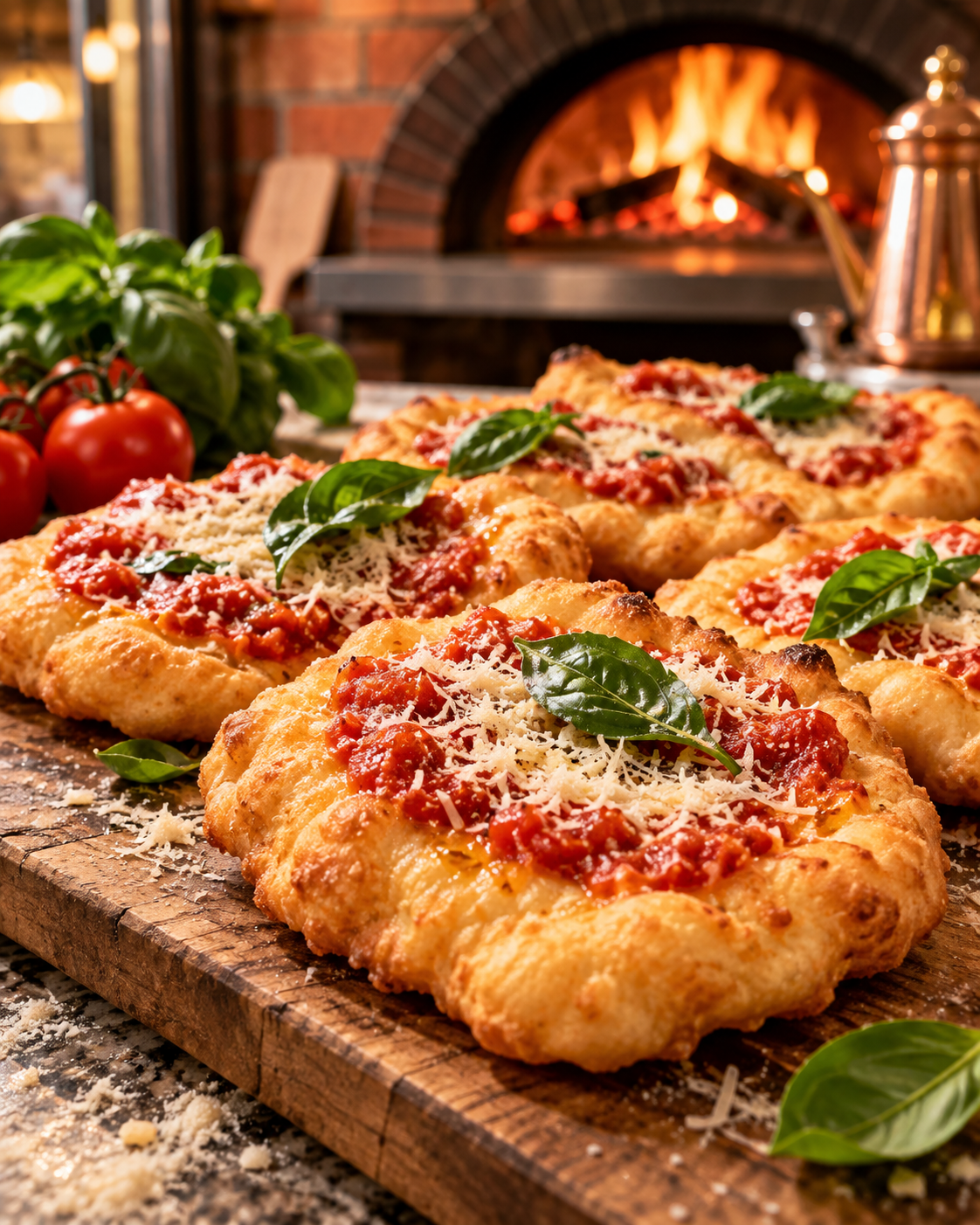 Dettaglio del cornicione di pizza napoletana di Pizze e Pizzelle di Tano