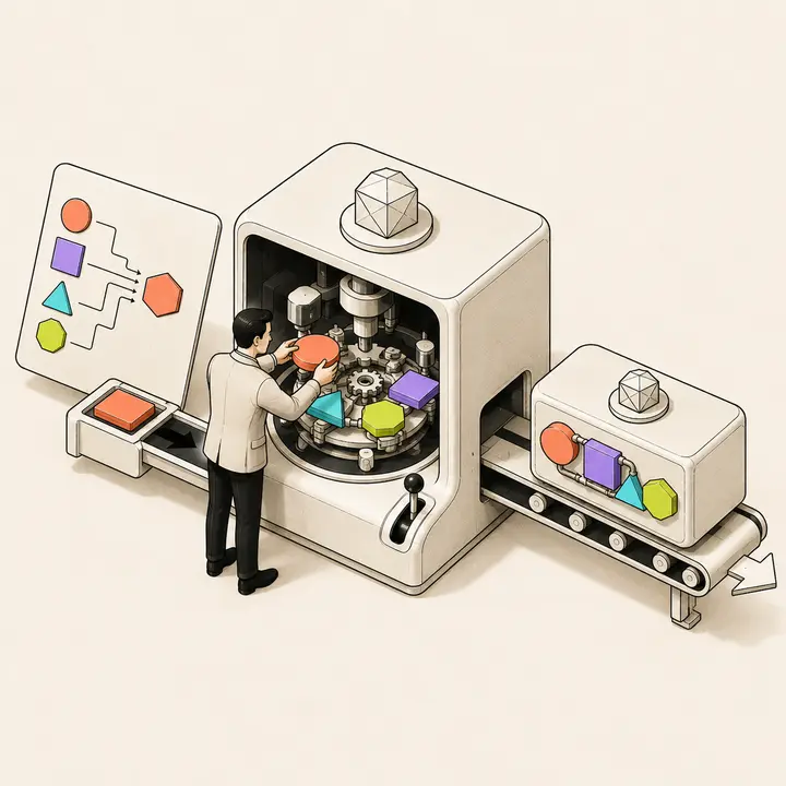 A system blueprint assembled into a reusable fulfillment engine