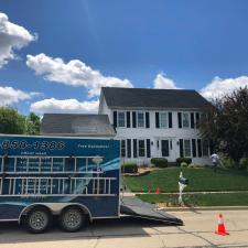 Pressure washing project photo from Integrity Softwash Solutions in the Bartlett Illinois area