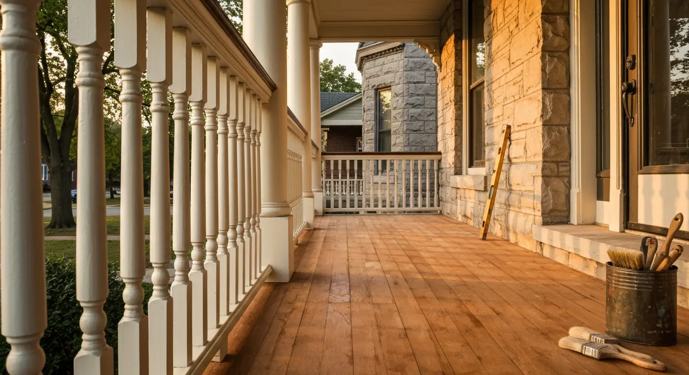 Porch renovation on a Kenmore Victorian