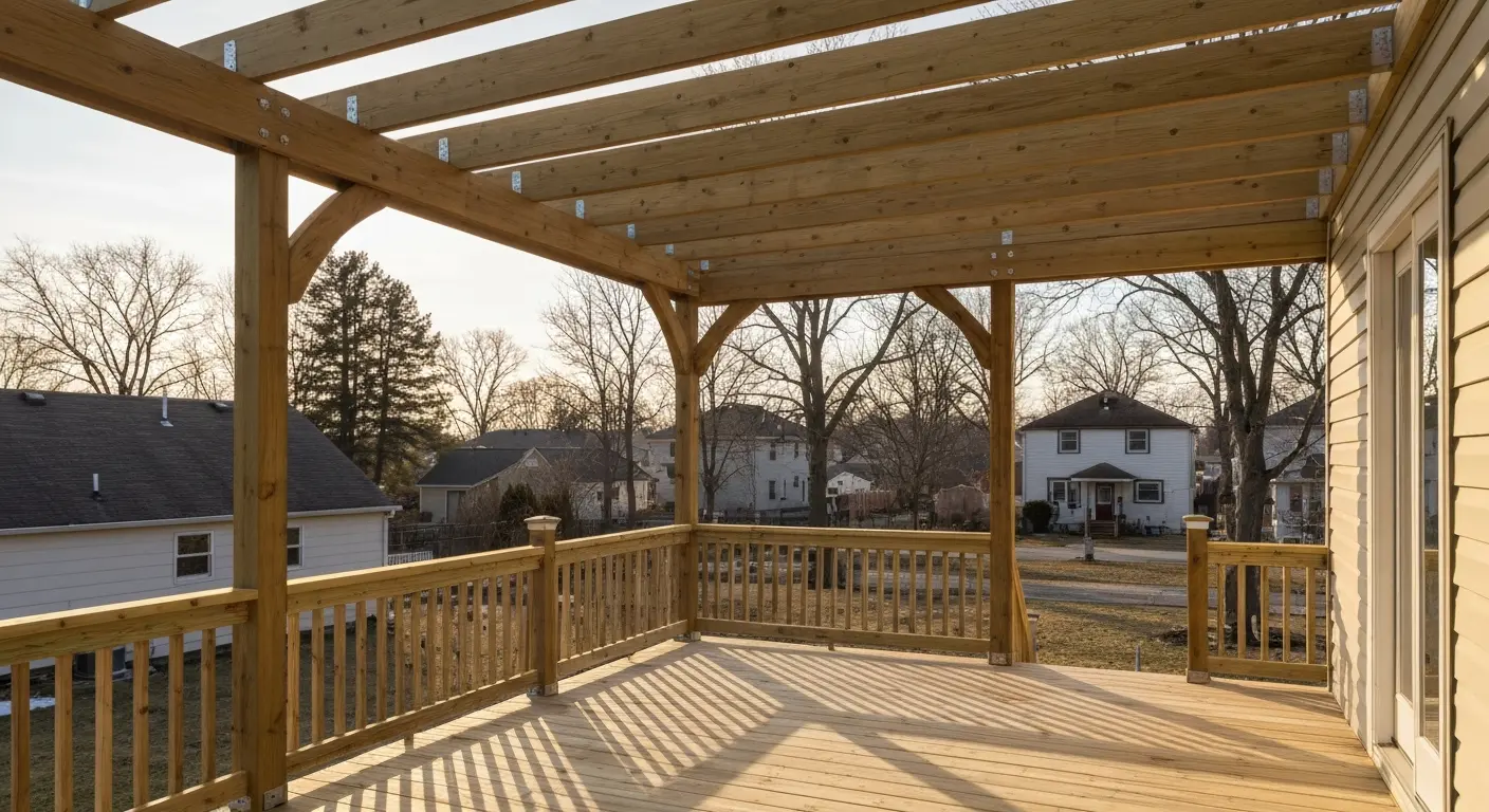 Covered deck and pergola project