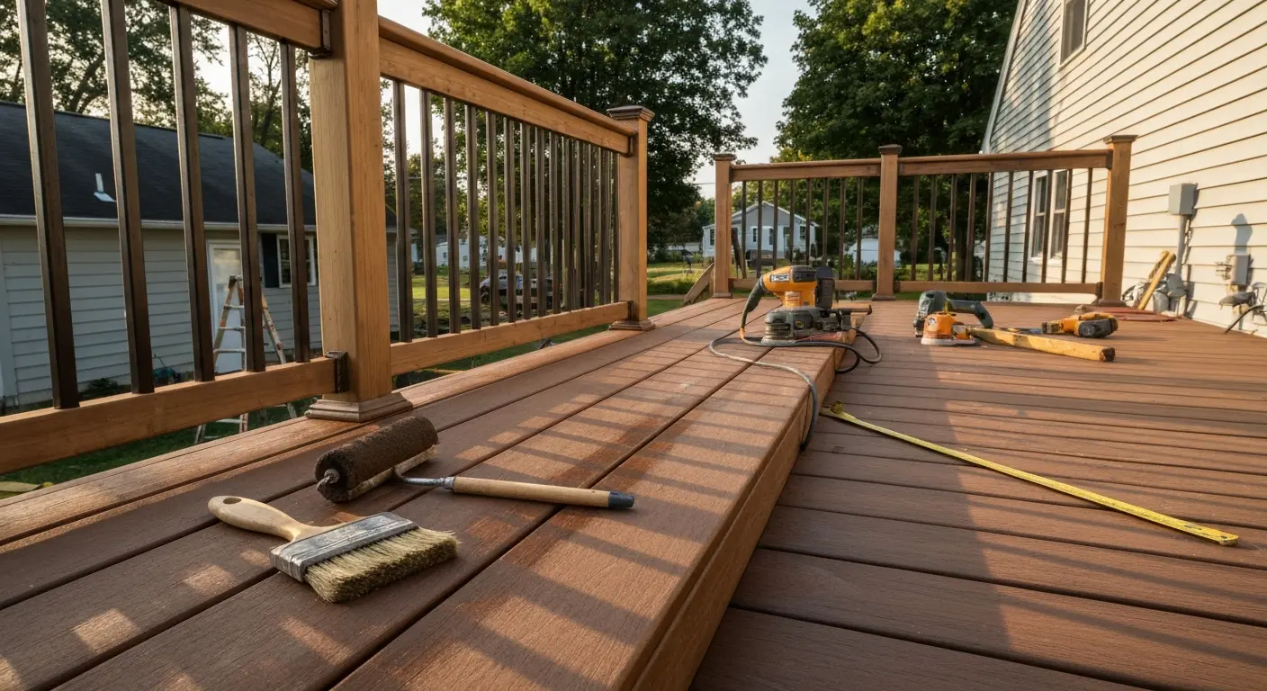 Deck resurfacing project