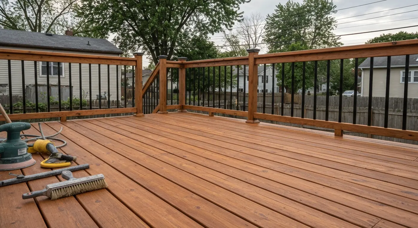 Deck remodeling and upgrade project