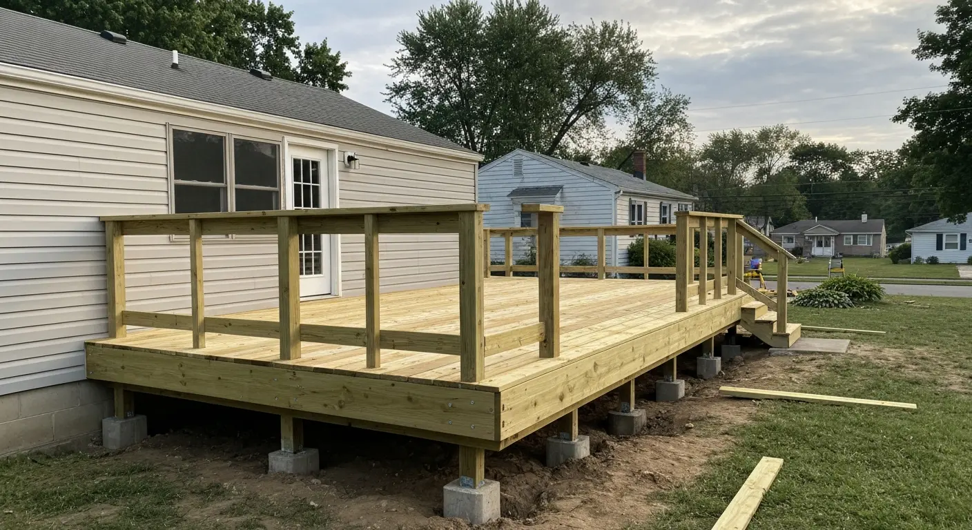 New deck construction project