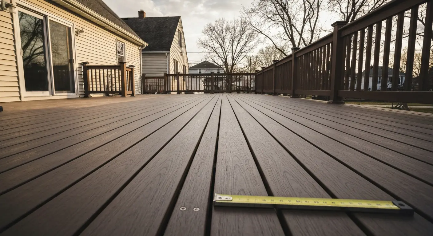 Composite deck installation