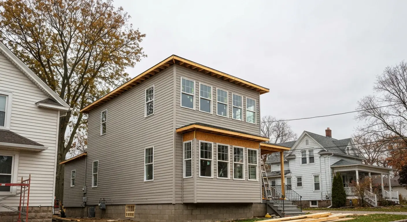 Second story home addition