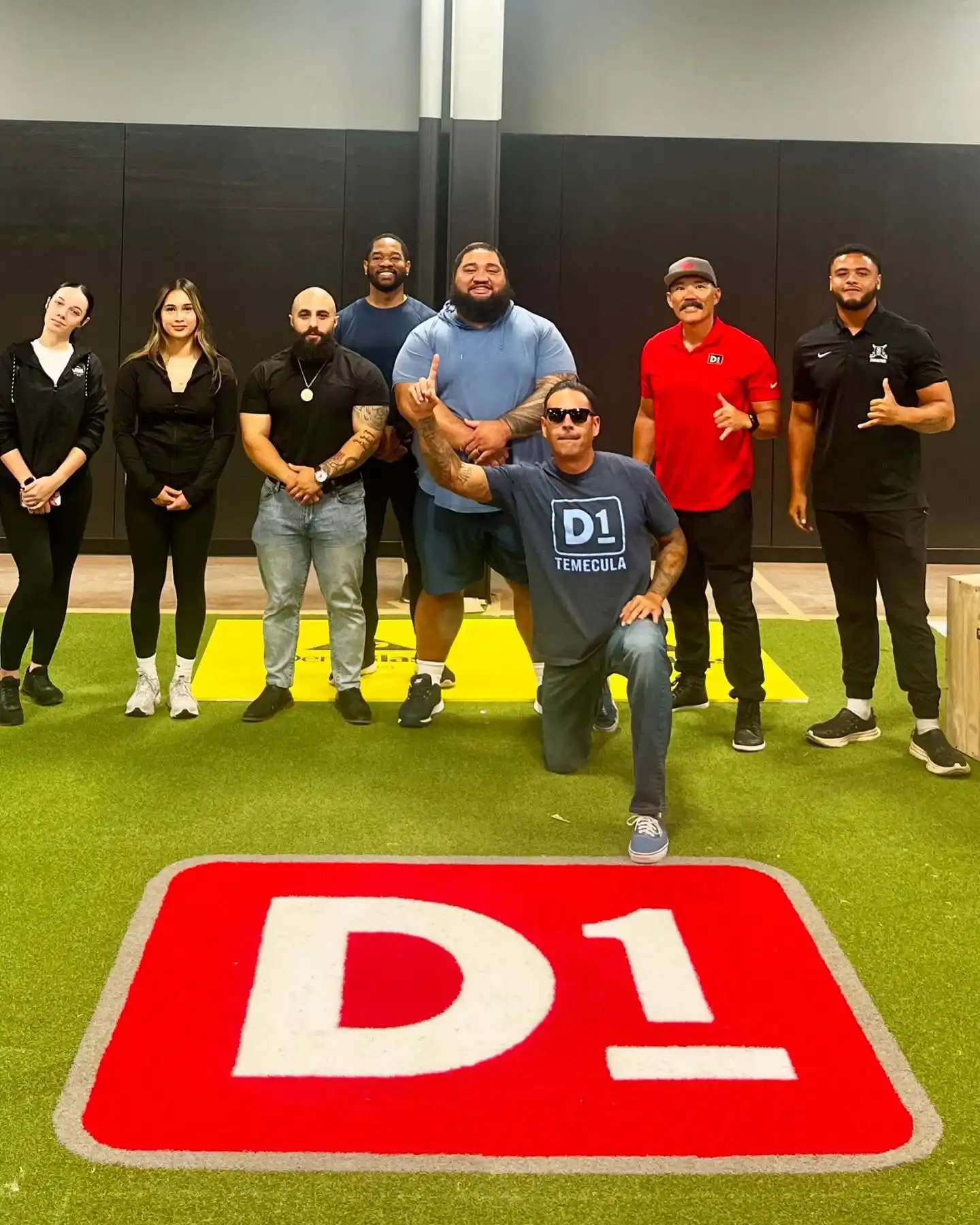 Athletes training inside D1 Training Temecula