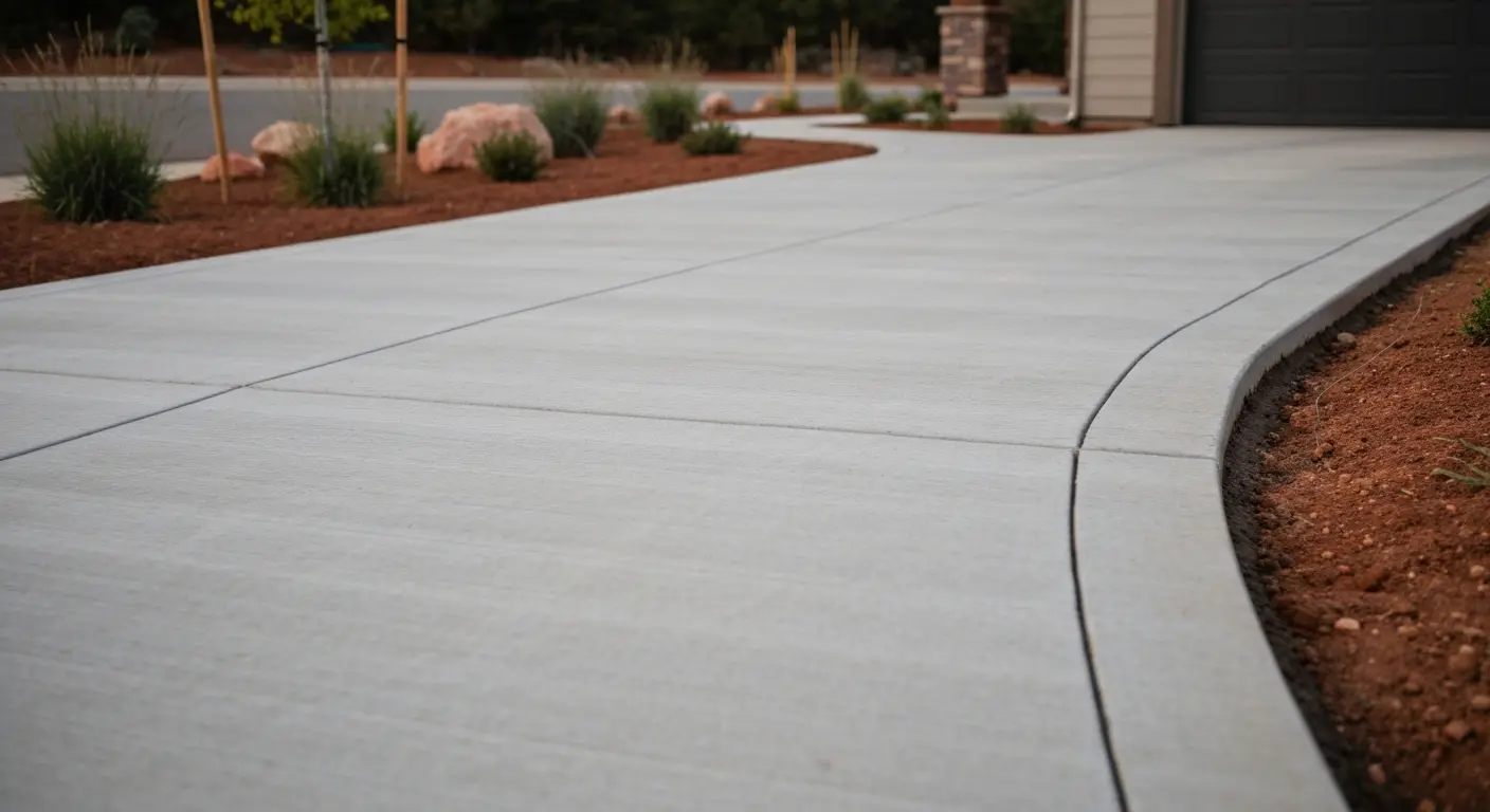 Concrete driveway project