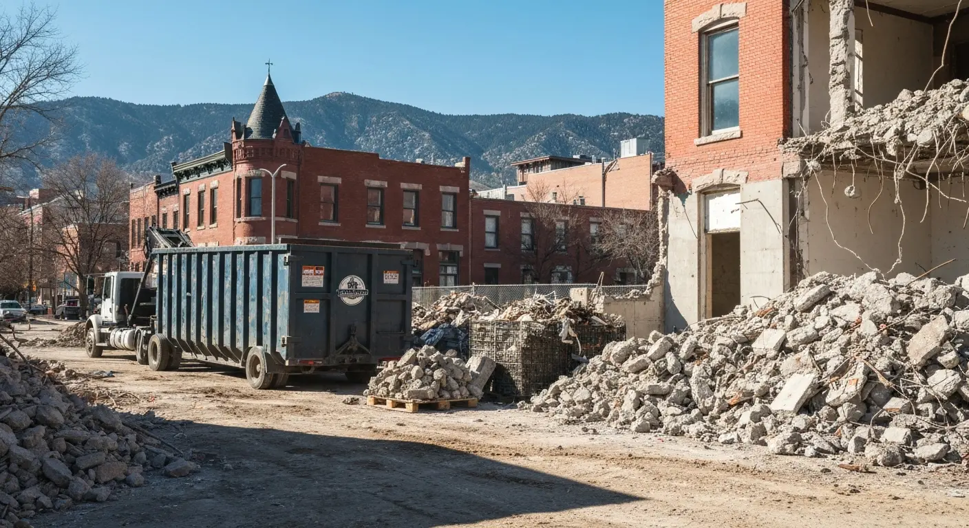Demolition debris hauling