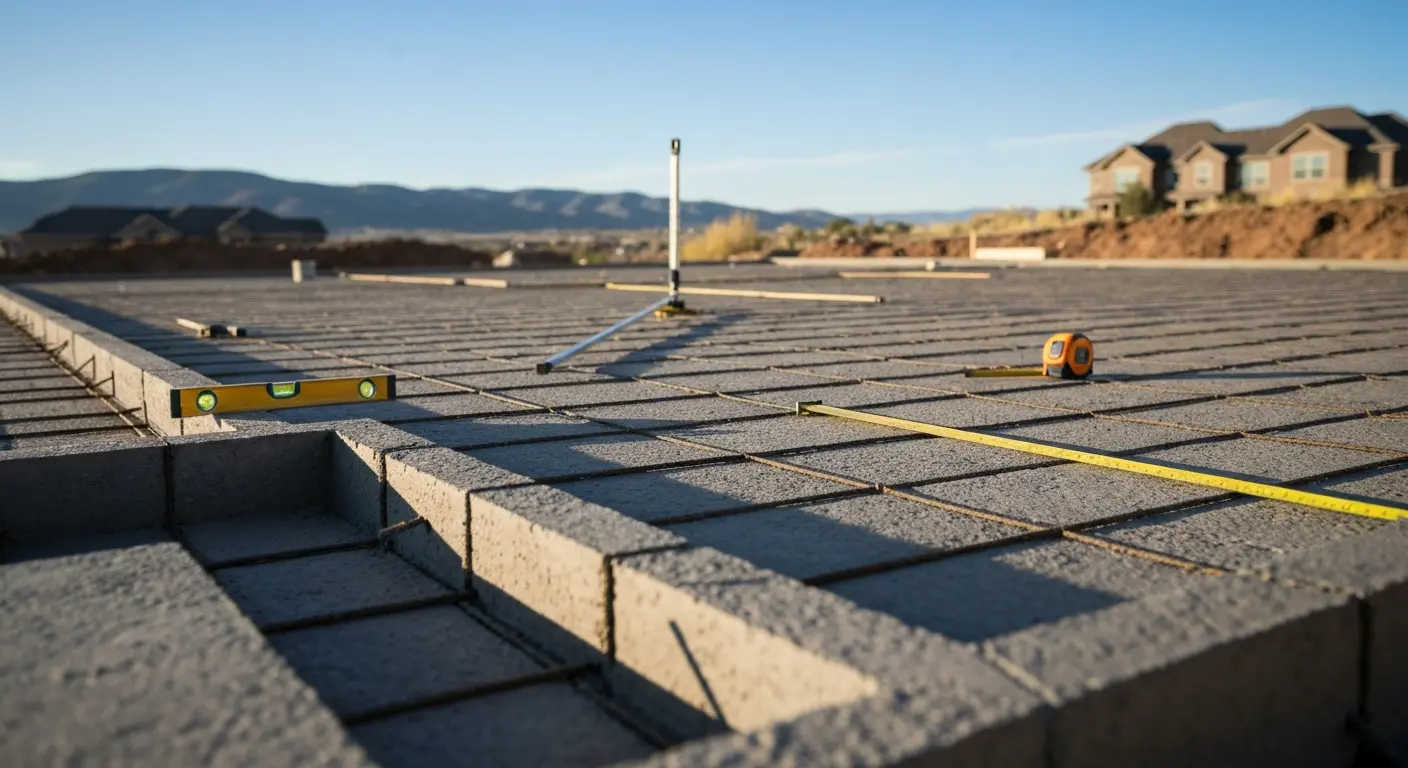 Foundation concrete work