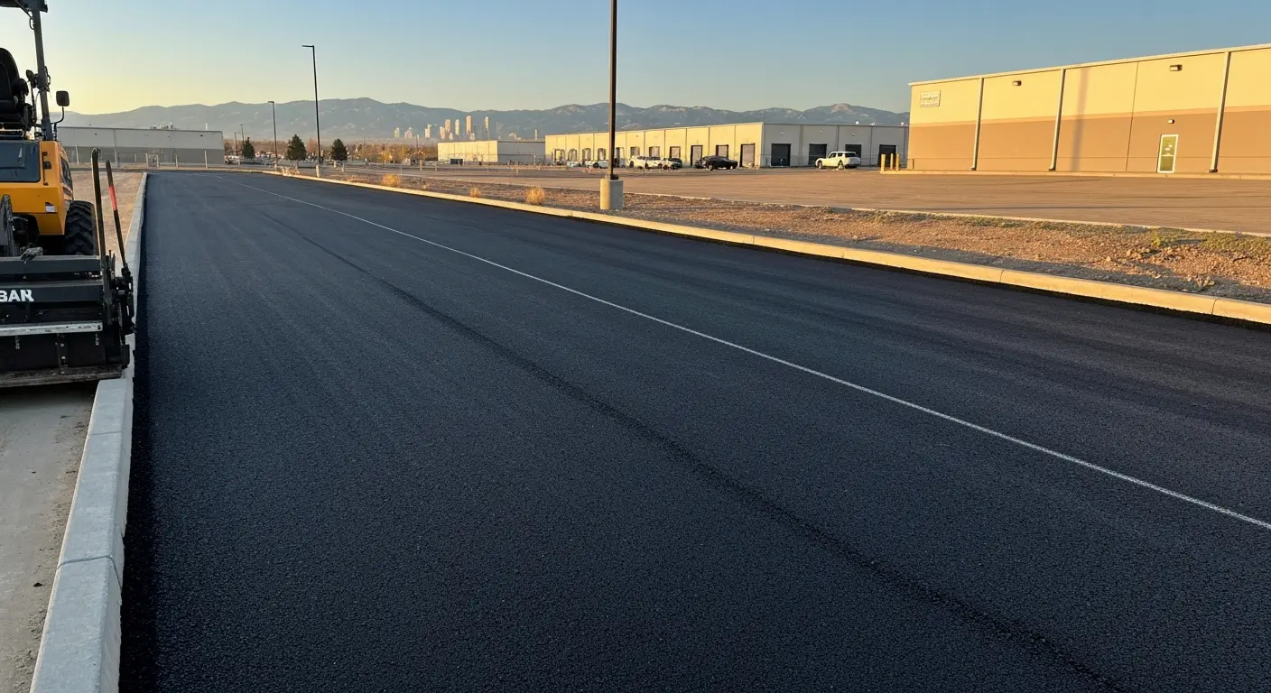 Access road asphalt repair