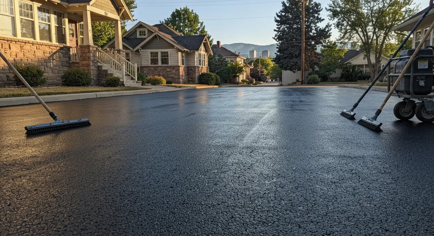 Asphalt repair and seal coating