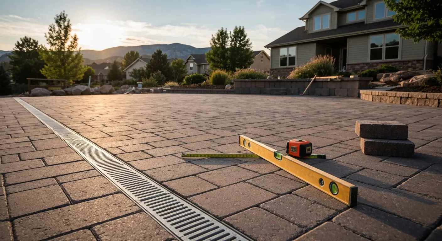 Patio hardscape project