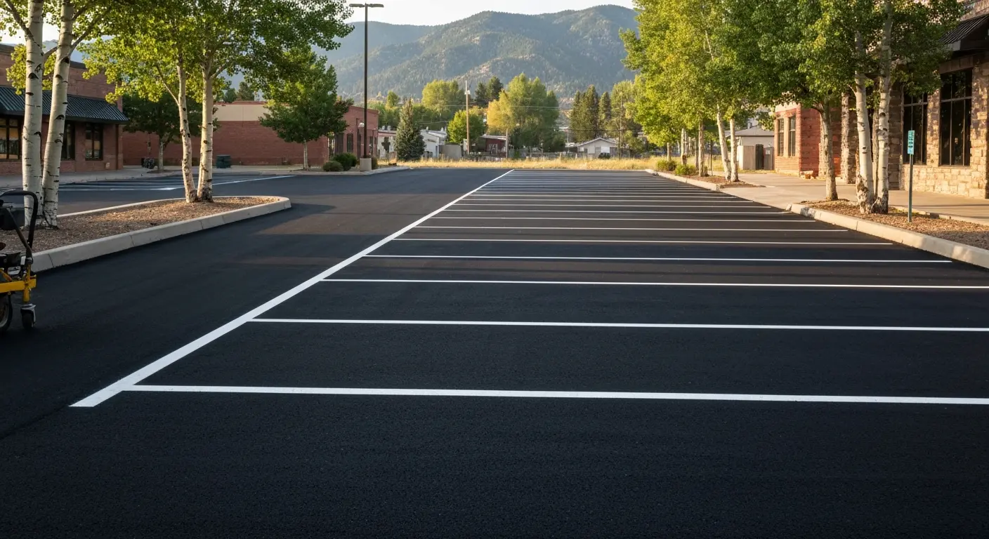 Parking lot resurfacing