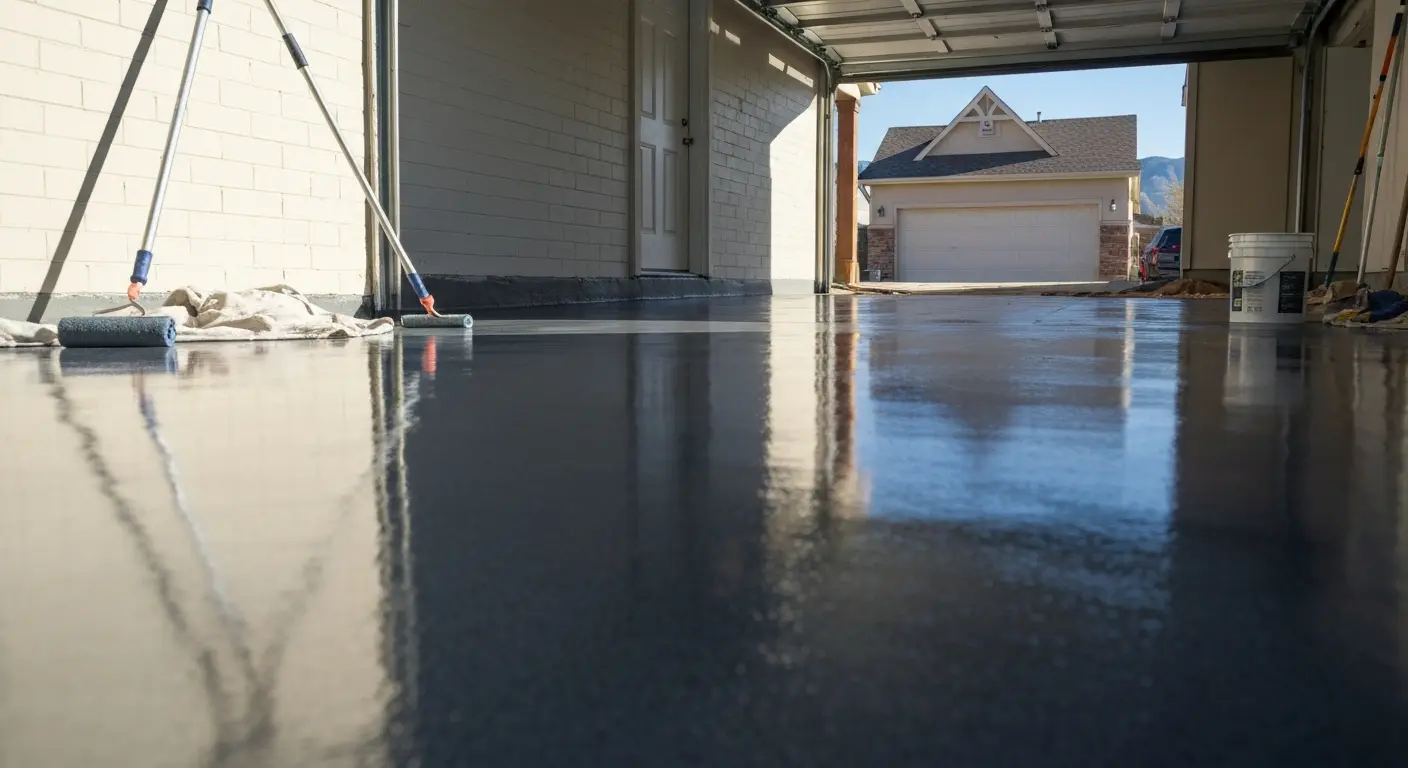 Epoxy garage floor coating