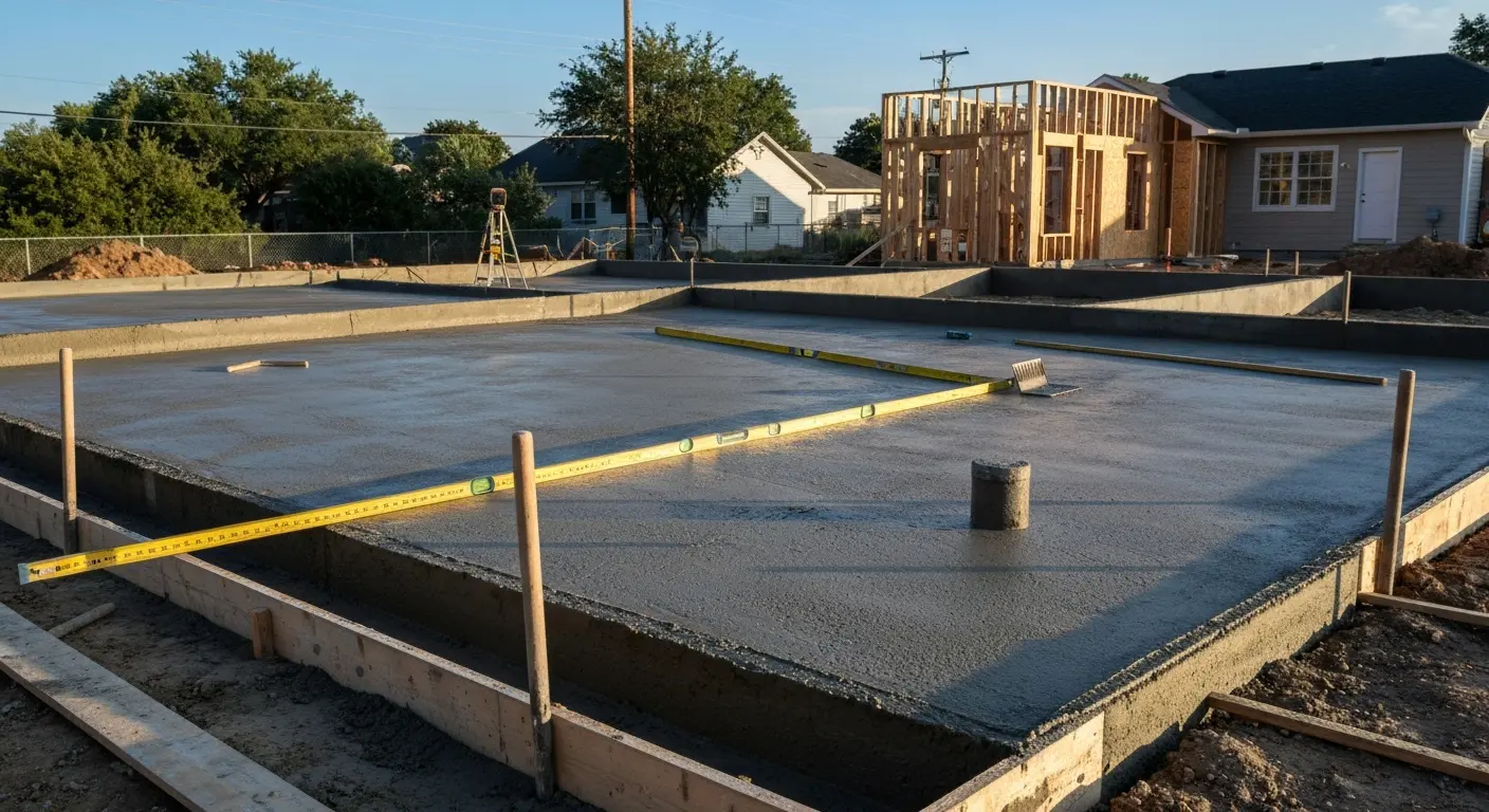 Foundation concrete work