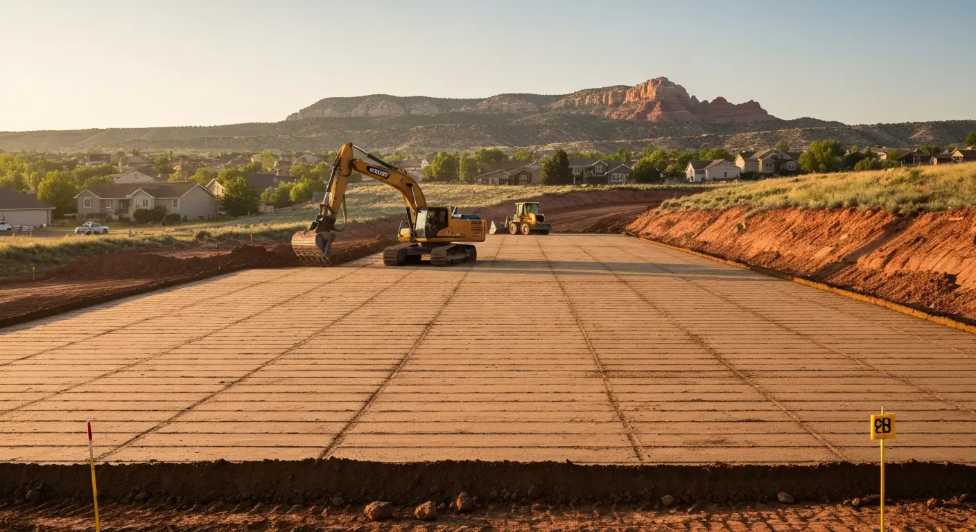 Site excavation and land grading work