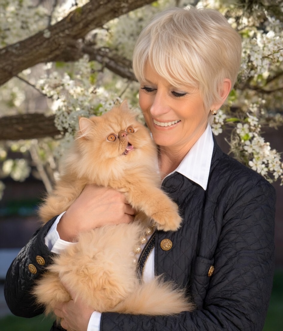 Max the Persian Cat with Barbara
