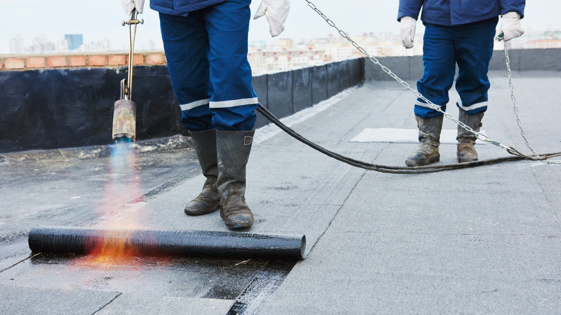 Modified bitumen roofing