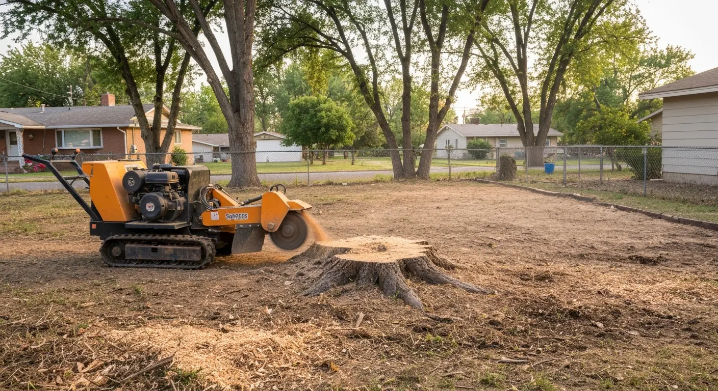 Stump grinding process
