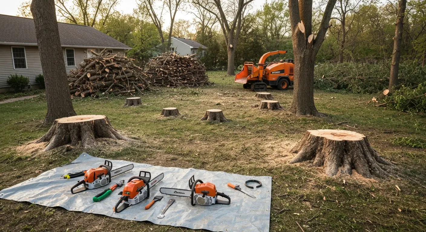 Emergency tree service response