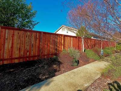 Residential fence in Roseville