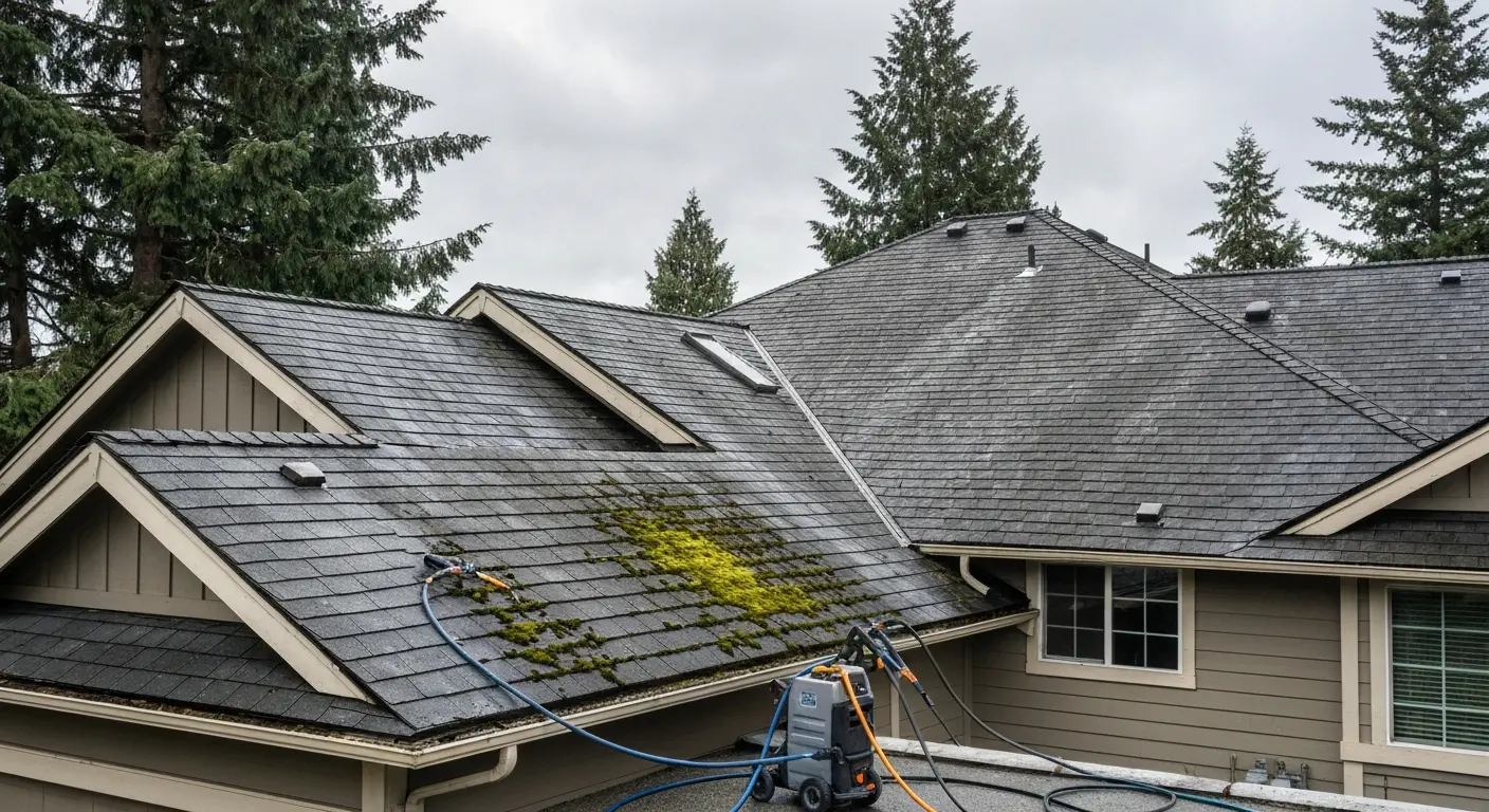 Roof cleaning and maintenance in West Linn