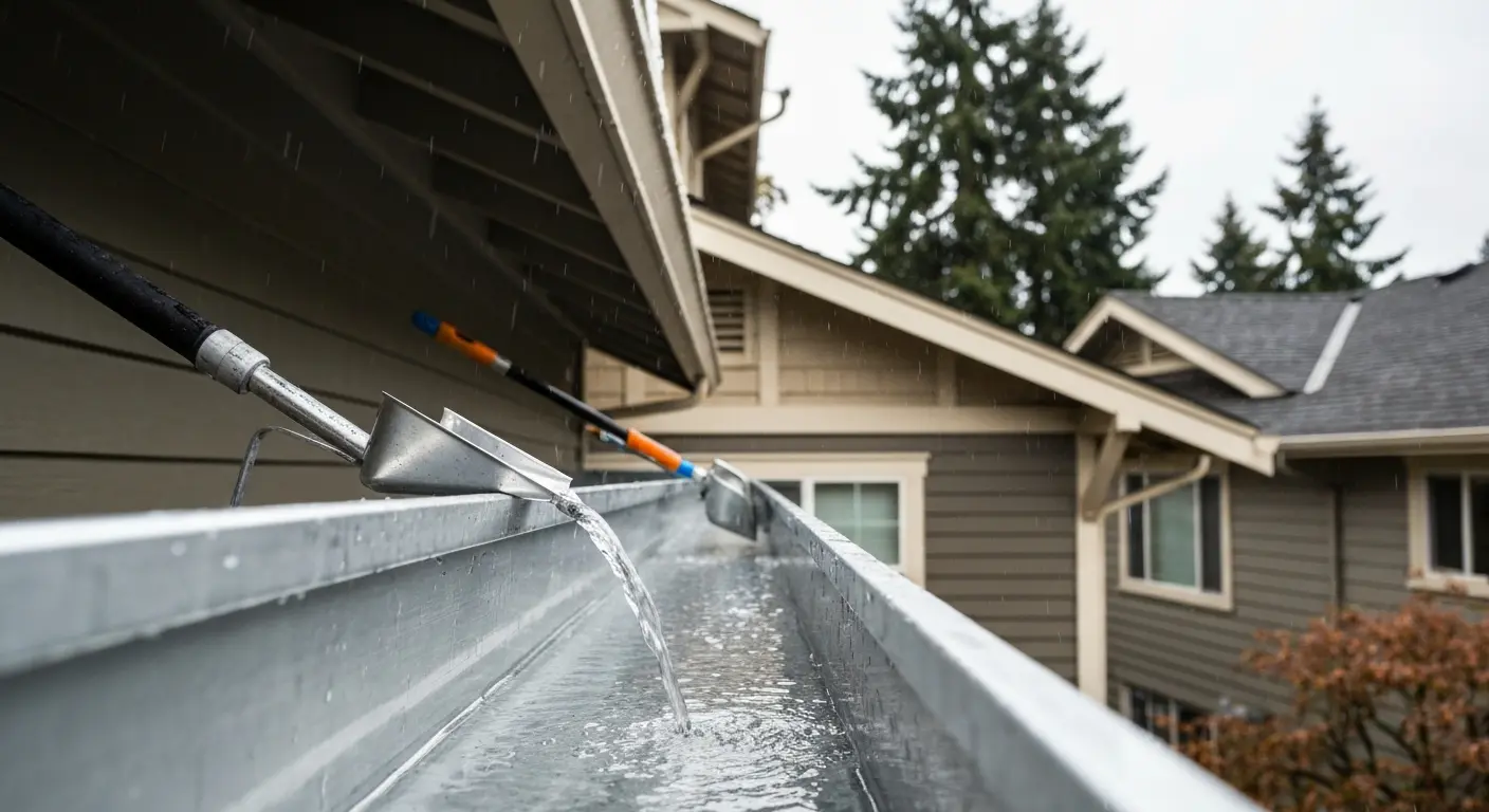 Gutter cleaning in Portland