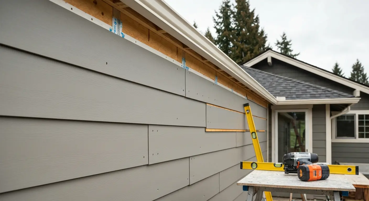 Siding installation in Mulino