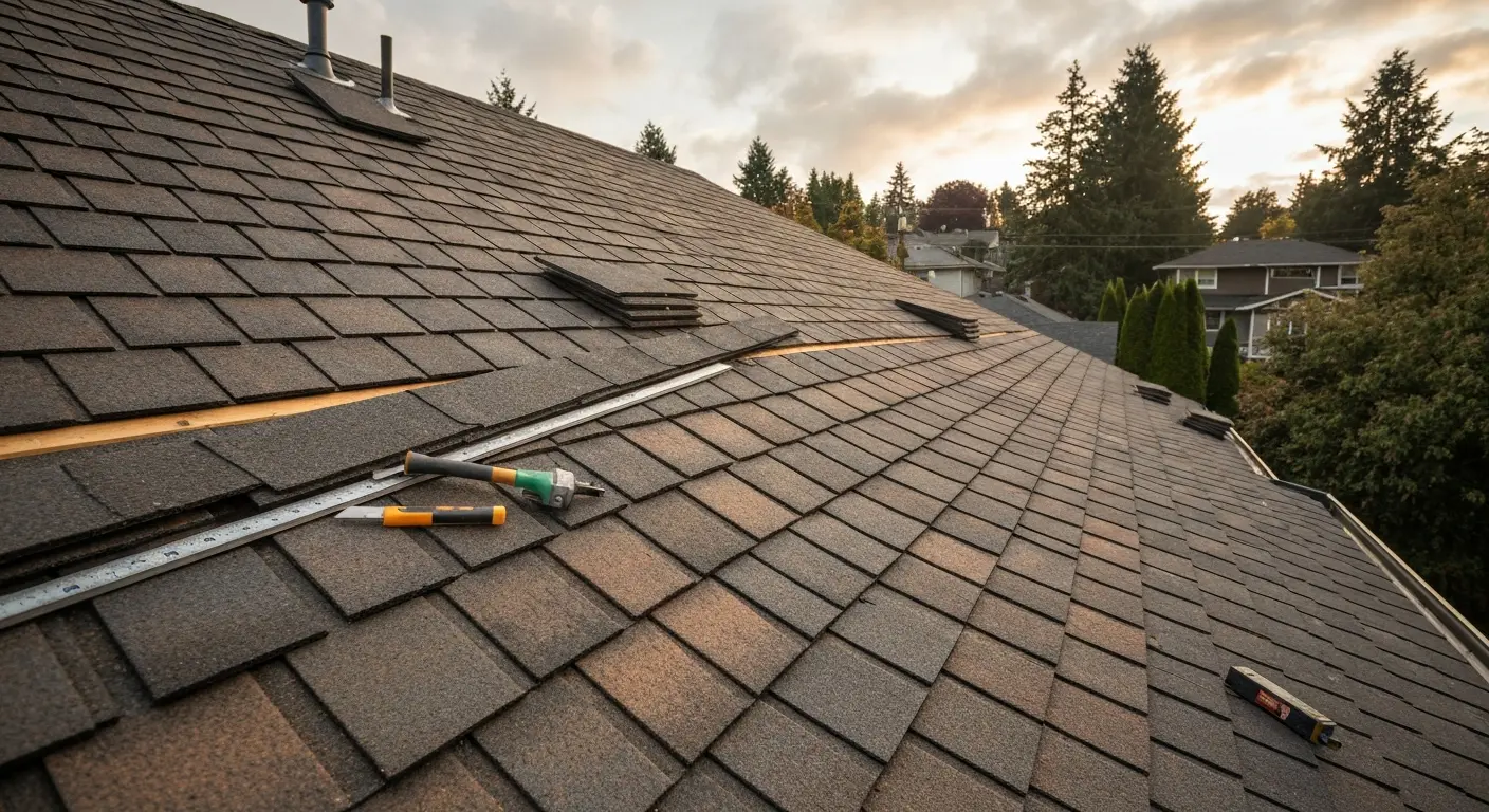 Composite shake roof