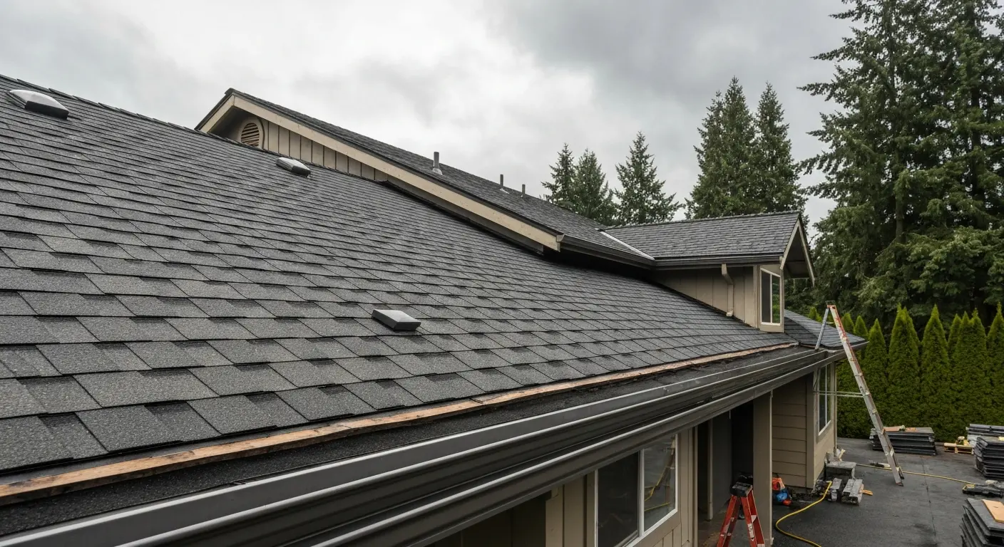 Roof replacement on residential home