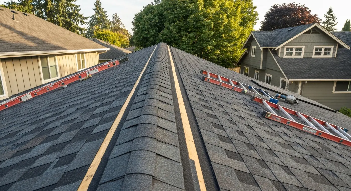 Roof replacement work