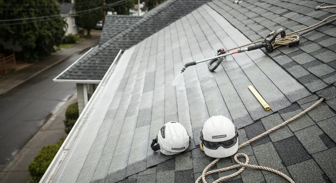 Roof preventative treatment application