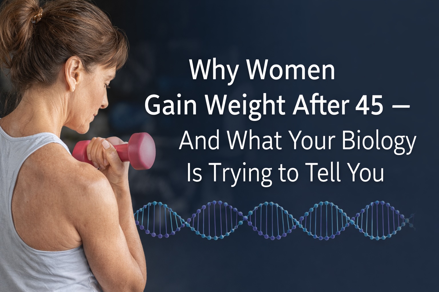 Woman over 45 performing strength training to preserve muscle and metabolic health during menopause. Woman over 45 performing strength training to preserve muscle and metabolic health during menopause.