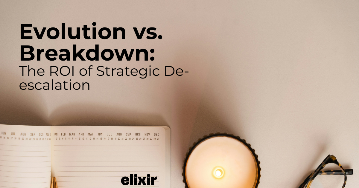 Evolution vs. Breakdown: The ROI of Strategic De-escalation