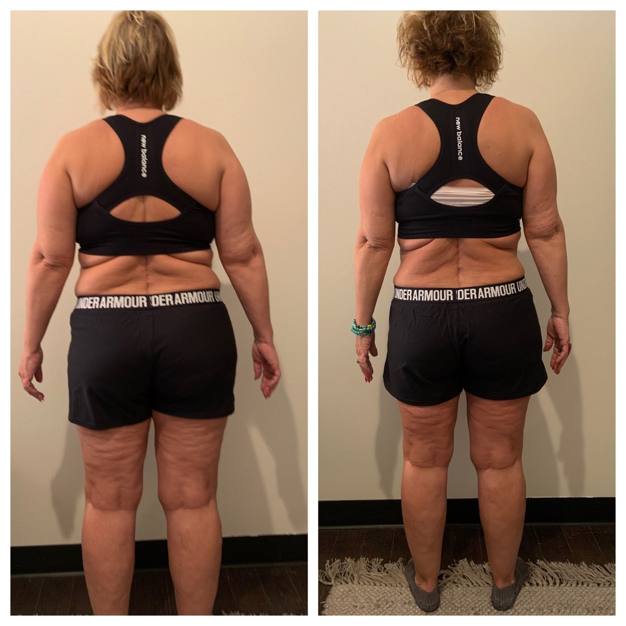 Client before and after results