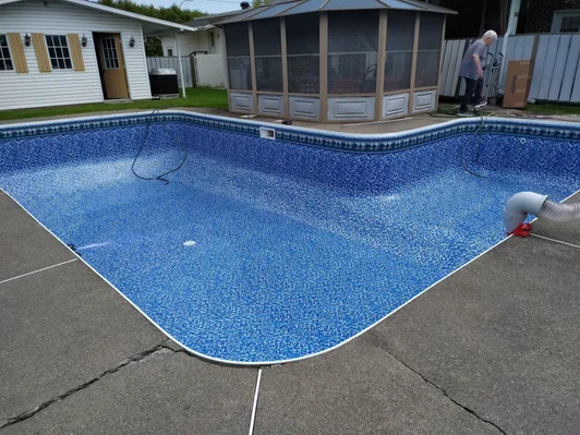 Test de pression sur tuyauterie piscine, Piscines Boileau