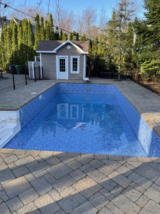 Ouverture saison piscine creusée, Piscines Boileau