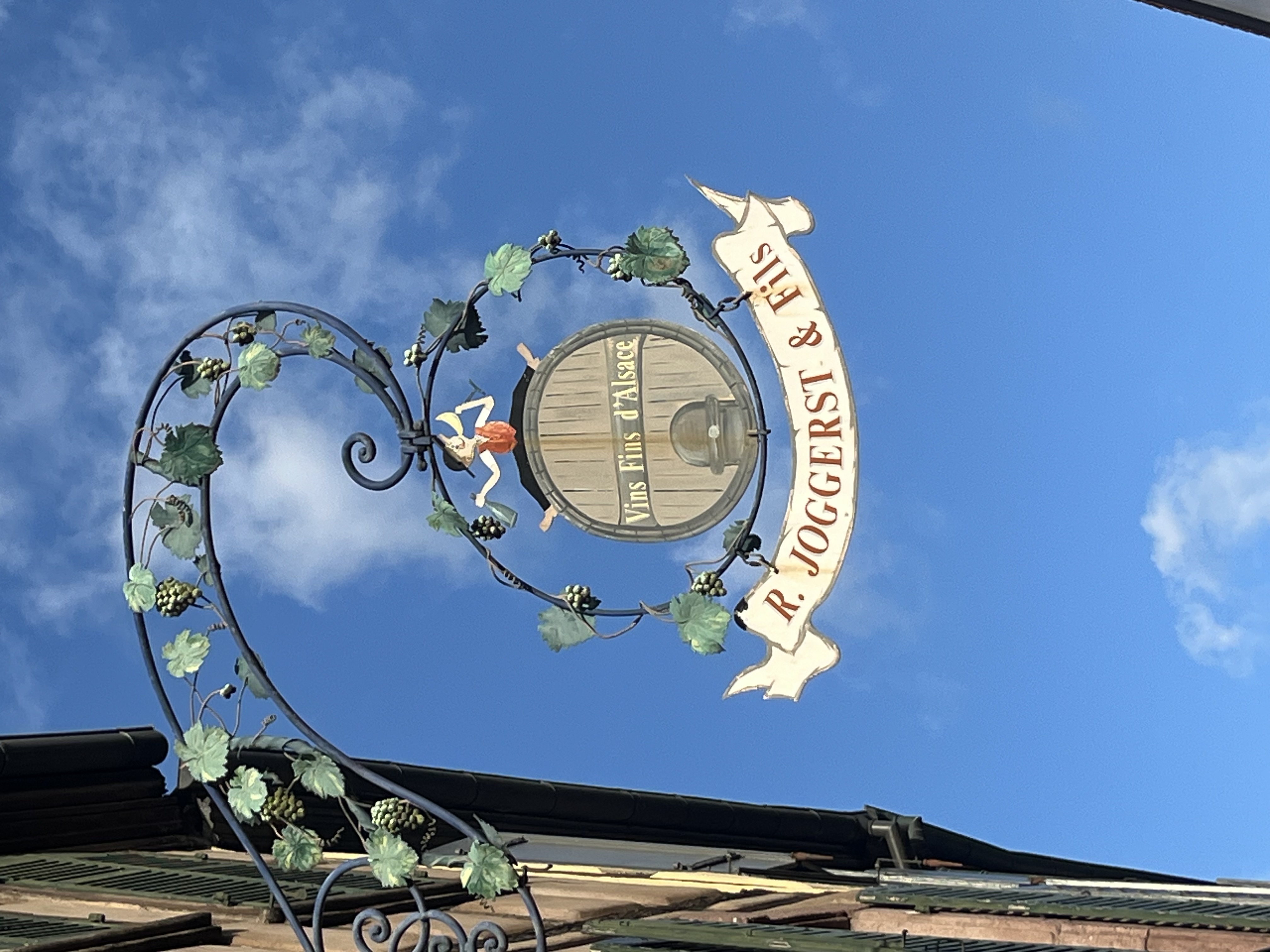 R. Joggerst et Fils wine barrel sign, Alsace