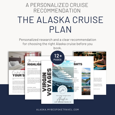 Sample visual mockup of The Alaska Cruise Plan digital deliverable