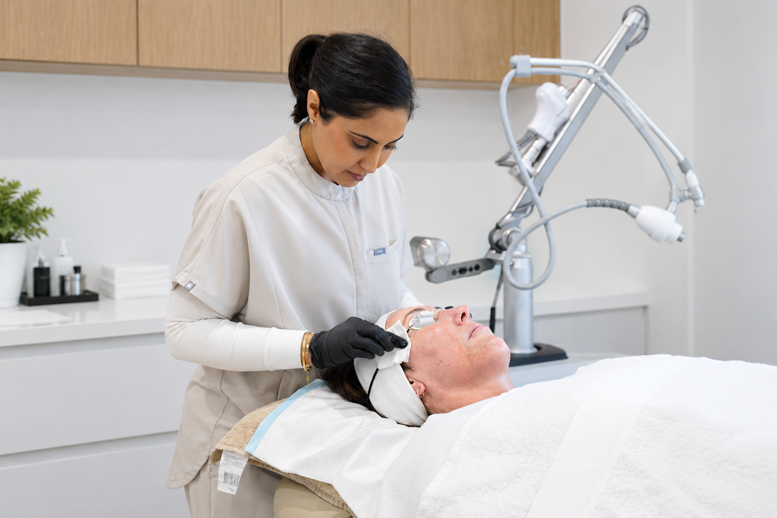 CO2 laser resurfacing candidate