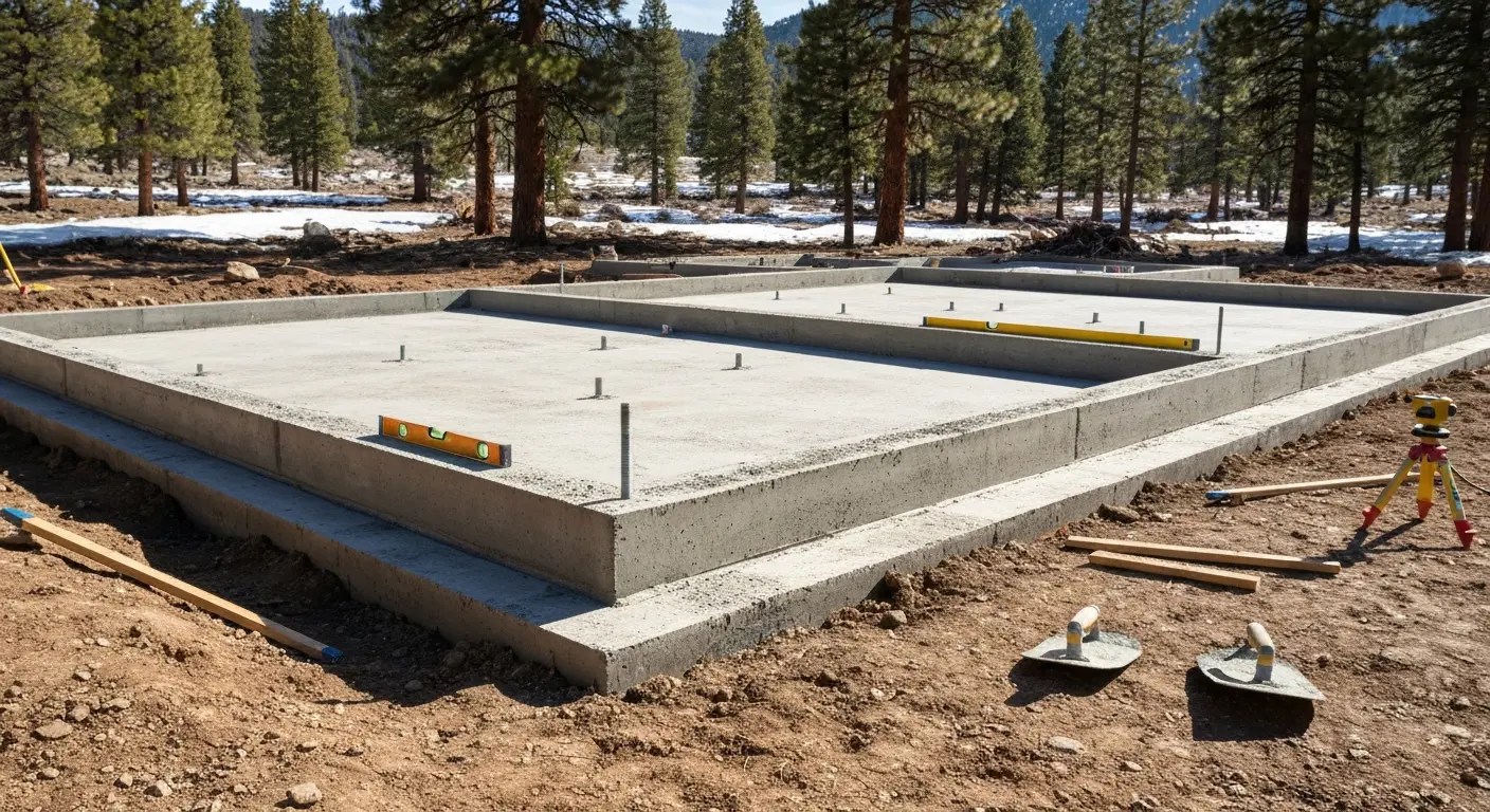 Foundation and stemwall construction at high elevation